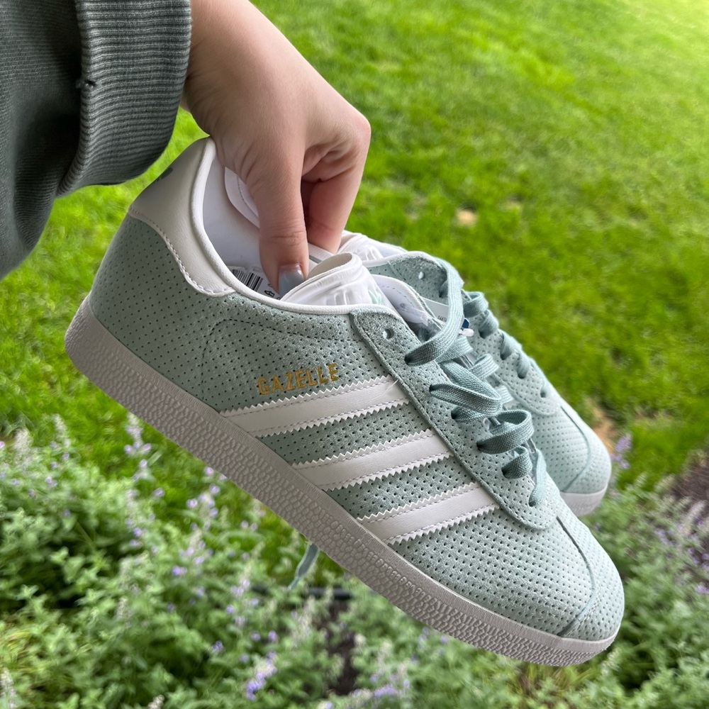 COPY - Teal green adidas gazelle sneaker shoes